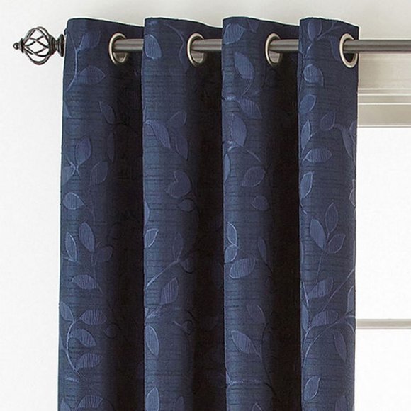 Liz Claiborne Accents 2 Liz Claiborne Quinn Leaf Indigo Curtain Panels Poshmark